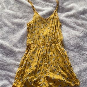 yellow flower romper